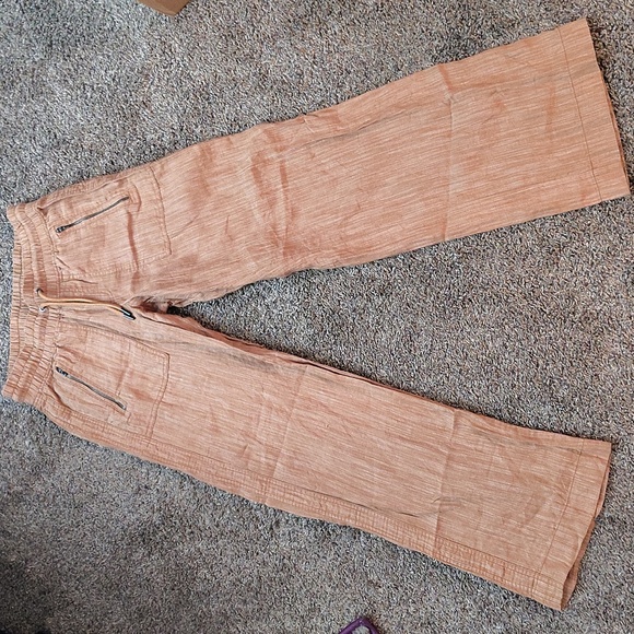 ATHLETA WOMENS CABO LINEN TEXTURED WIDE LEG PANTS πππ - Picture 4 of 15